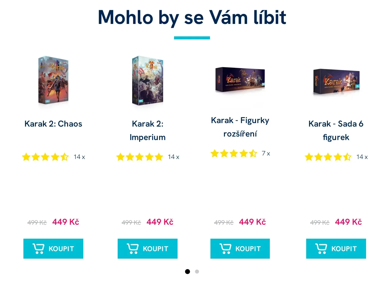 Pás doporučených produktů Mohlo by se Vám líbit na detailu hry