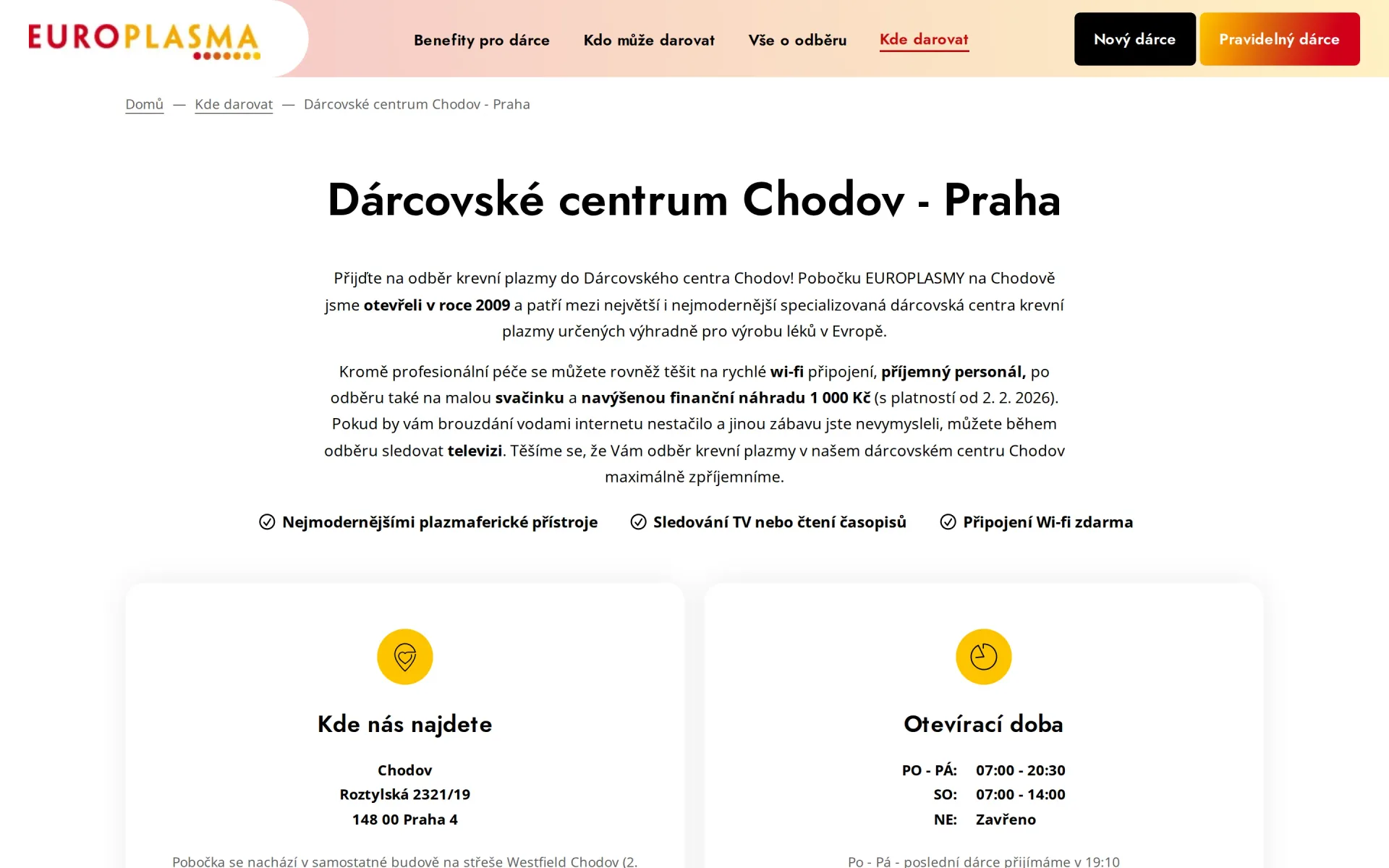 Detail centra Chodov: adresa, otevírací doba, kontakt, hodnocení, mapa a galerie