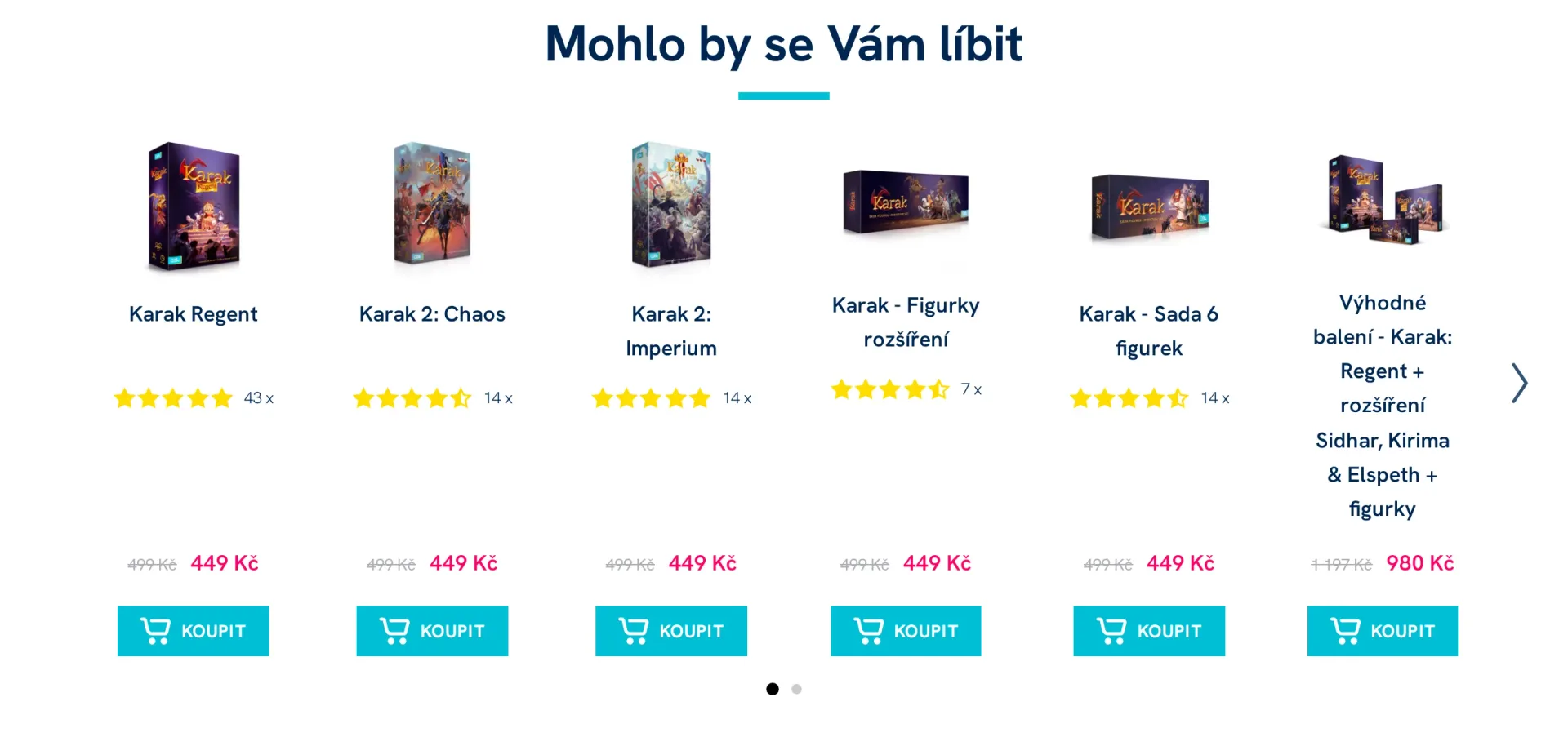 Doporučení produktů BigDataManager na e-shopu Albi: pás Mohlo by se Vám líbit s rozšířeními ke hře Karak