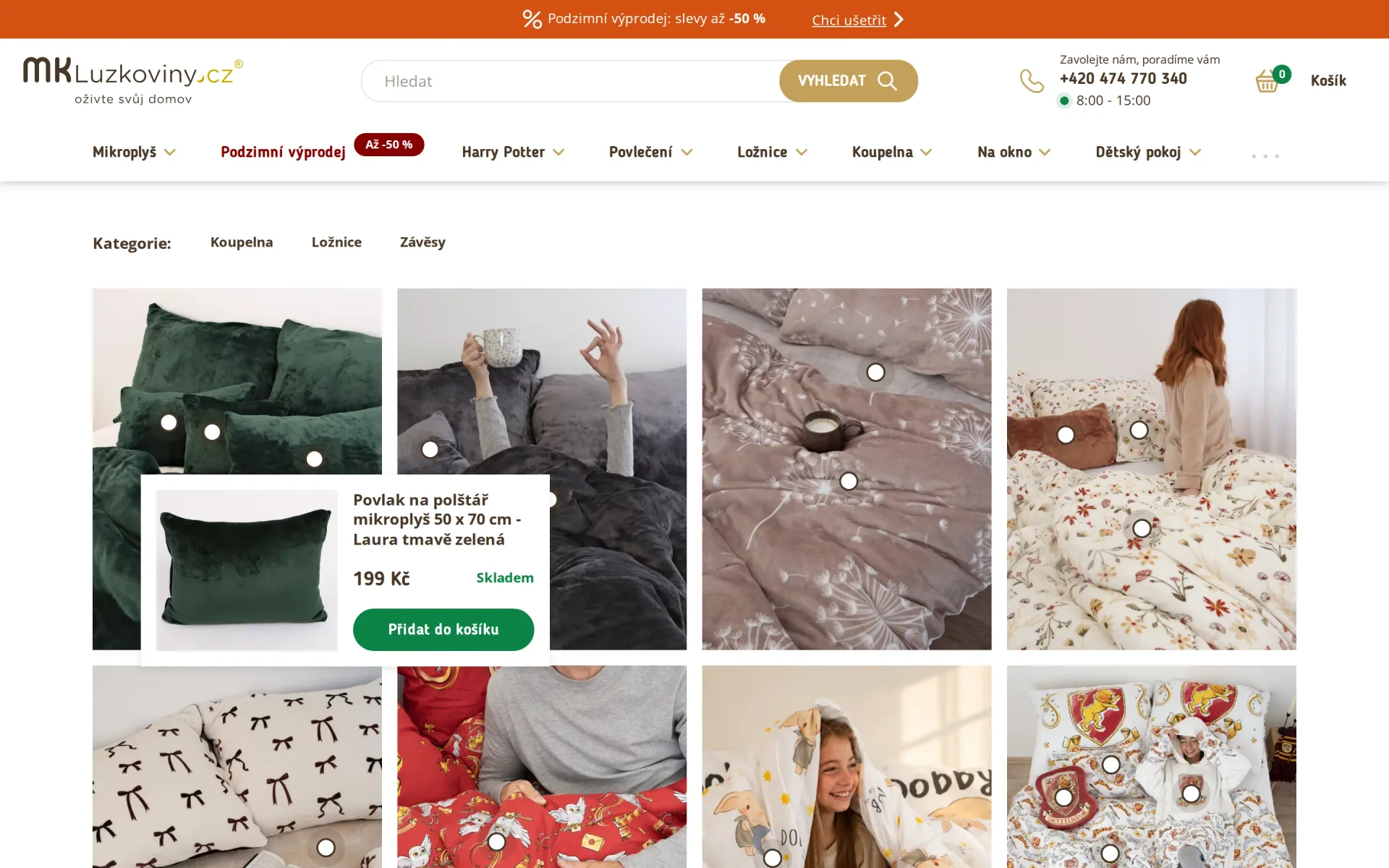 E-shop MK Lůžkoviny: lookbook s produkty
